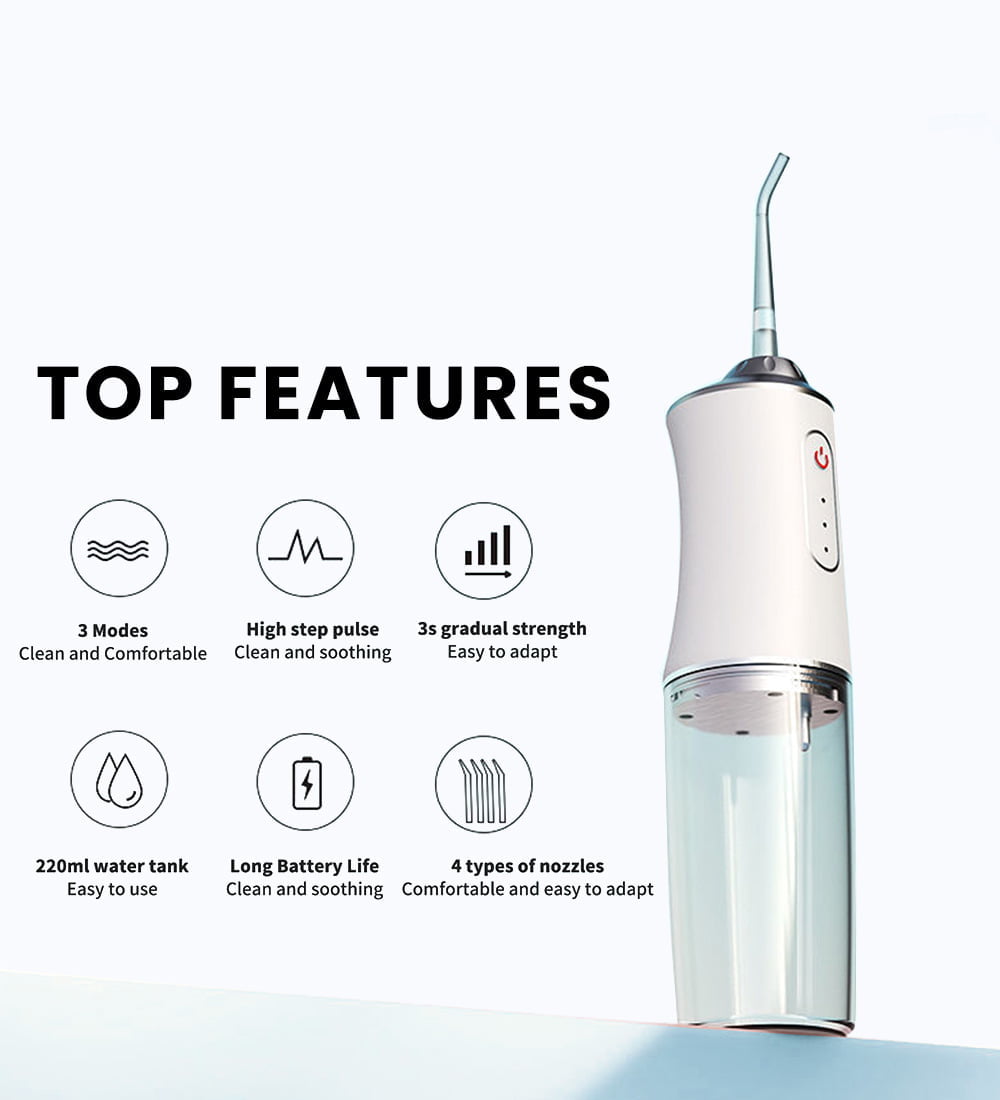 Portable USB Rechargeable Water Flosser